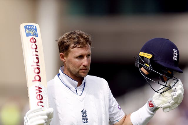 Joe Root helped England set a challenging target (Nigel French/PA)
