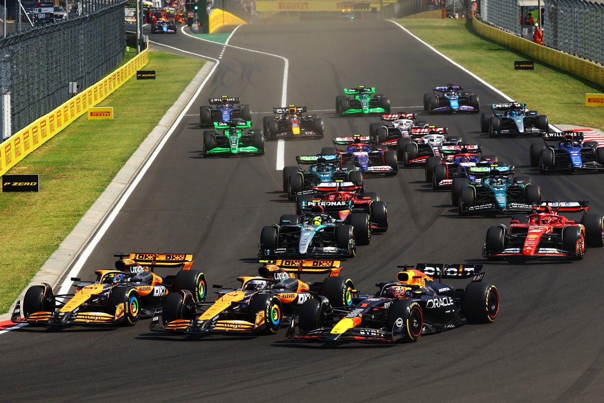 What time is F1 Hungarian Grand Prix in Budapest?