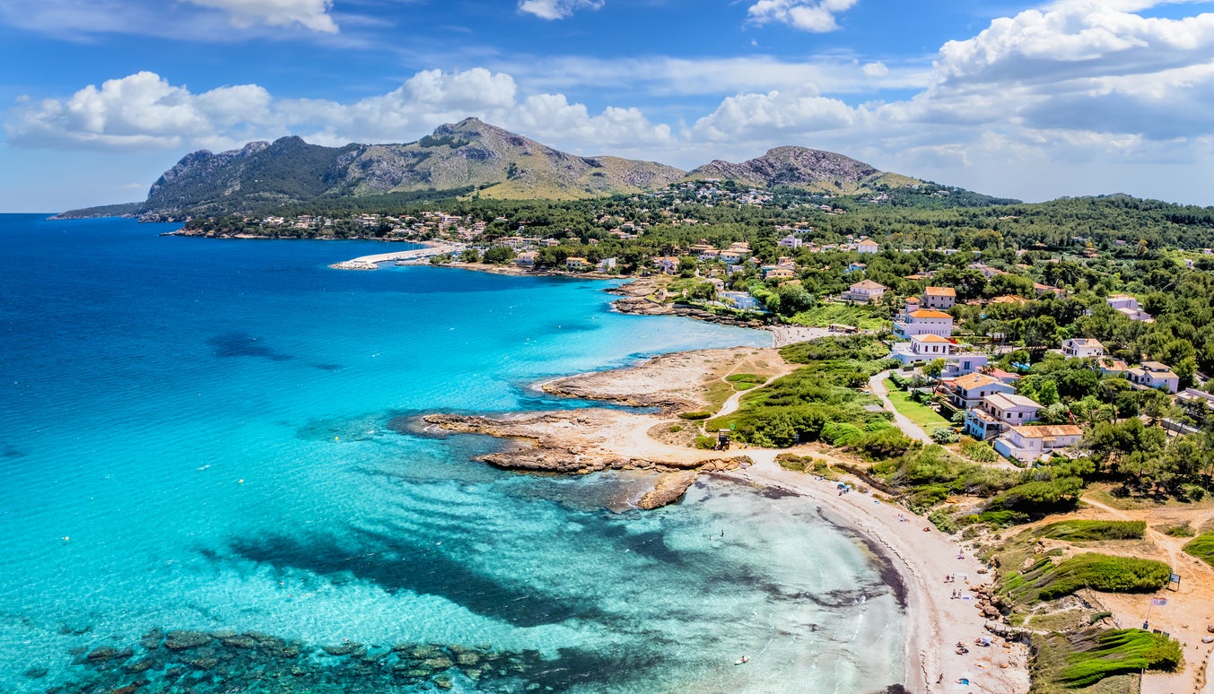 Aerial view of Alcudia, Mallorca