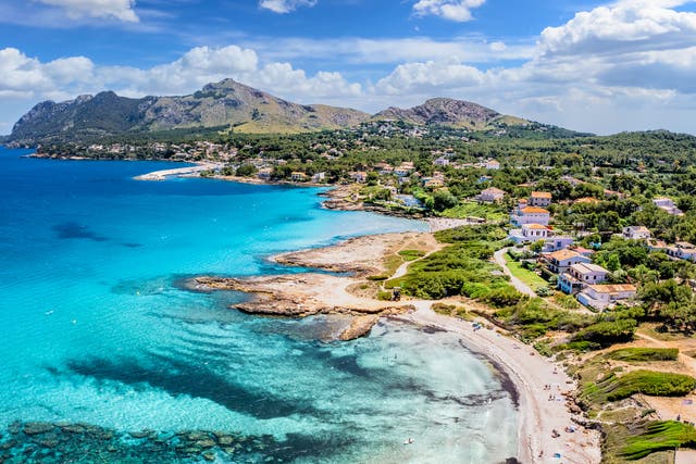 <p>Vista aérea de Alcudia, Mallorca</p>