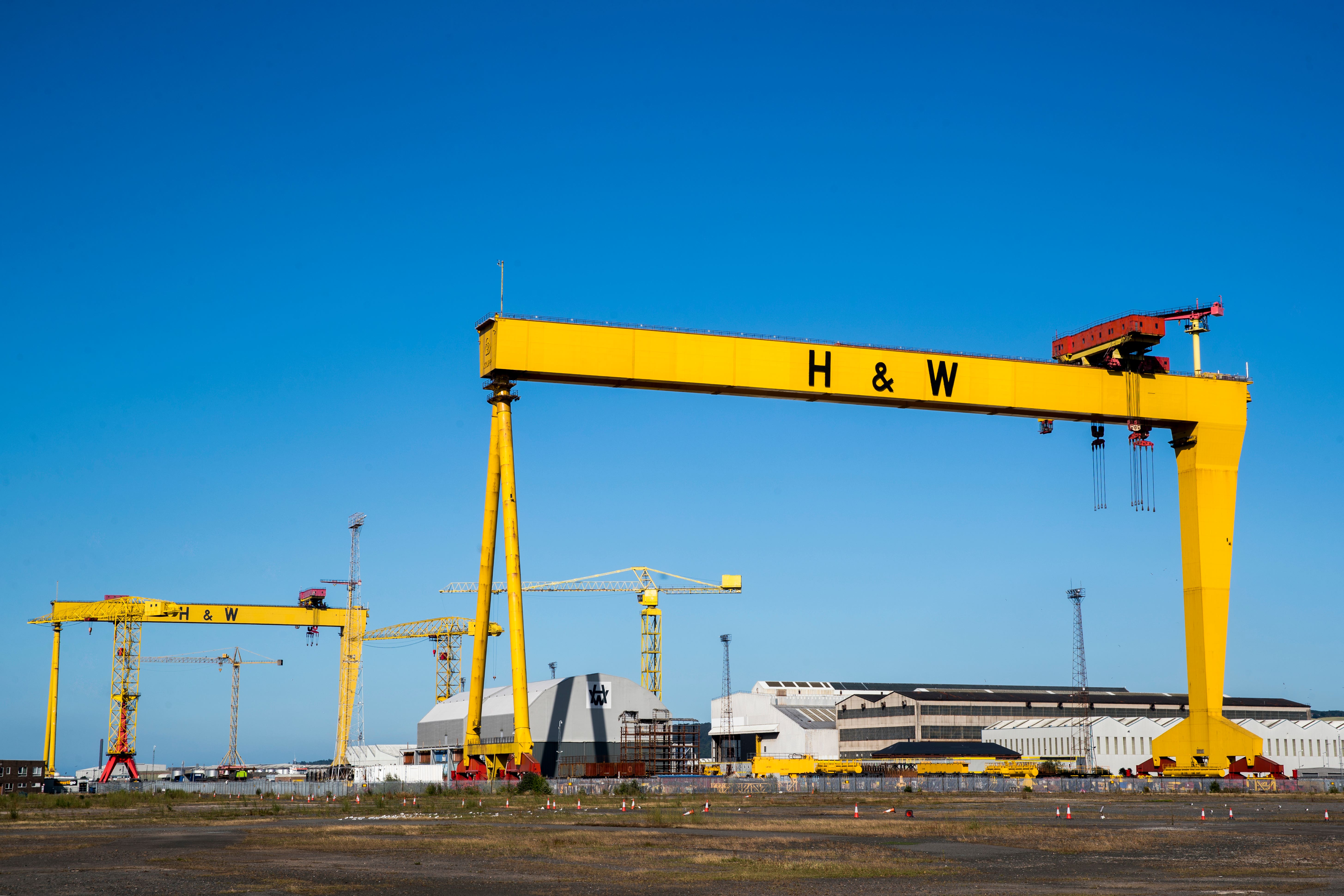 Harland and Wolff, which famously built the Titanic, has four sites, including Belfast (Liam McBurney/PA)