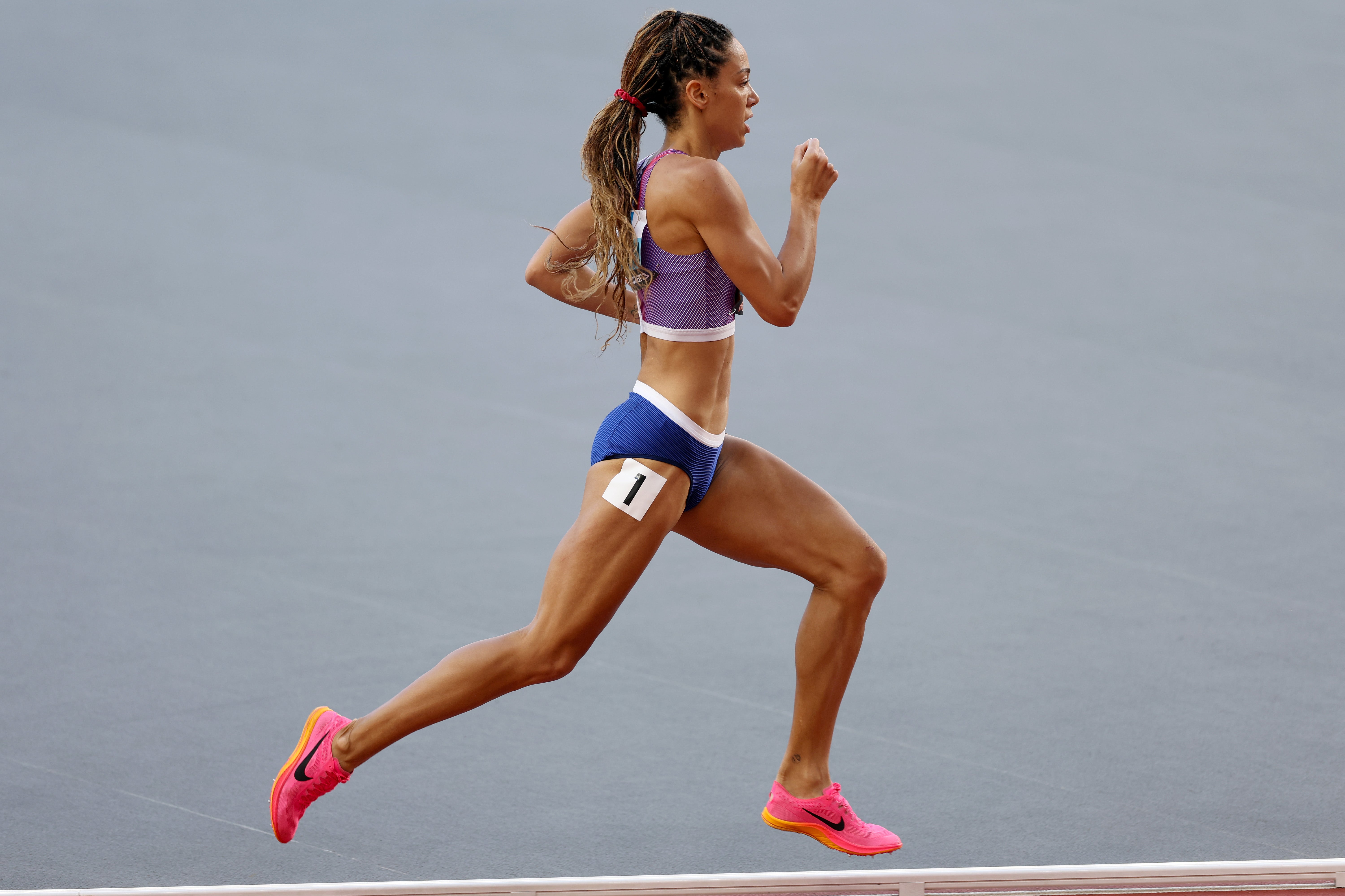 Katarina Johnson-Thompson runs the 800m in Budapest