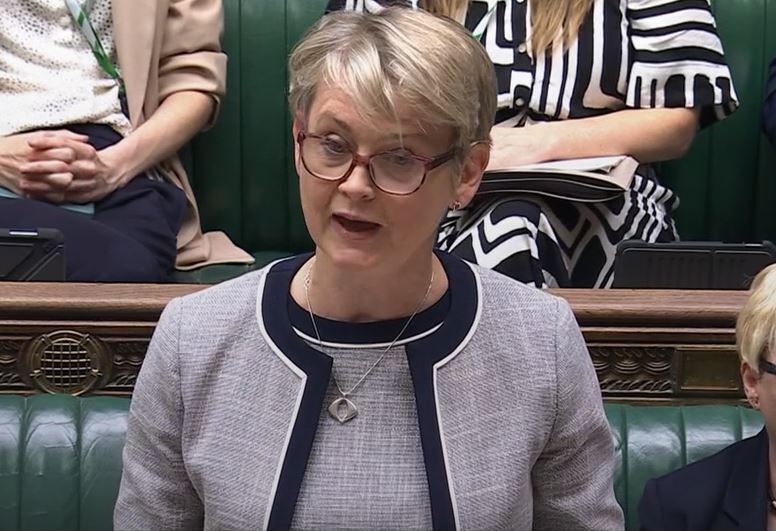 Yvette Cooper accused the Tories of leaving the asylum system ‘in chaos’