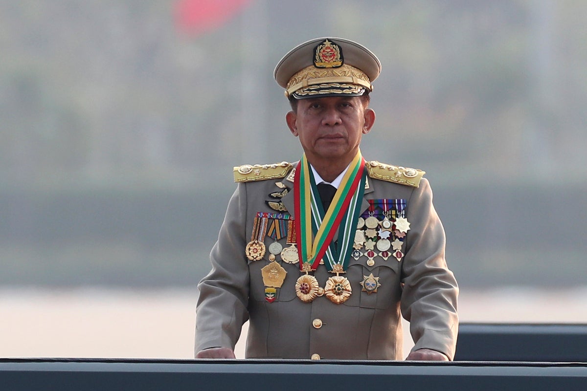 The leader of Myanmar's army government is named acting president so he can renew state of emergency