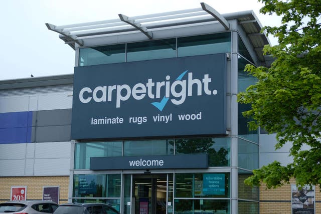 Carpetright employed more than 1,800 people before entering insolvency (Alamy/PA)