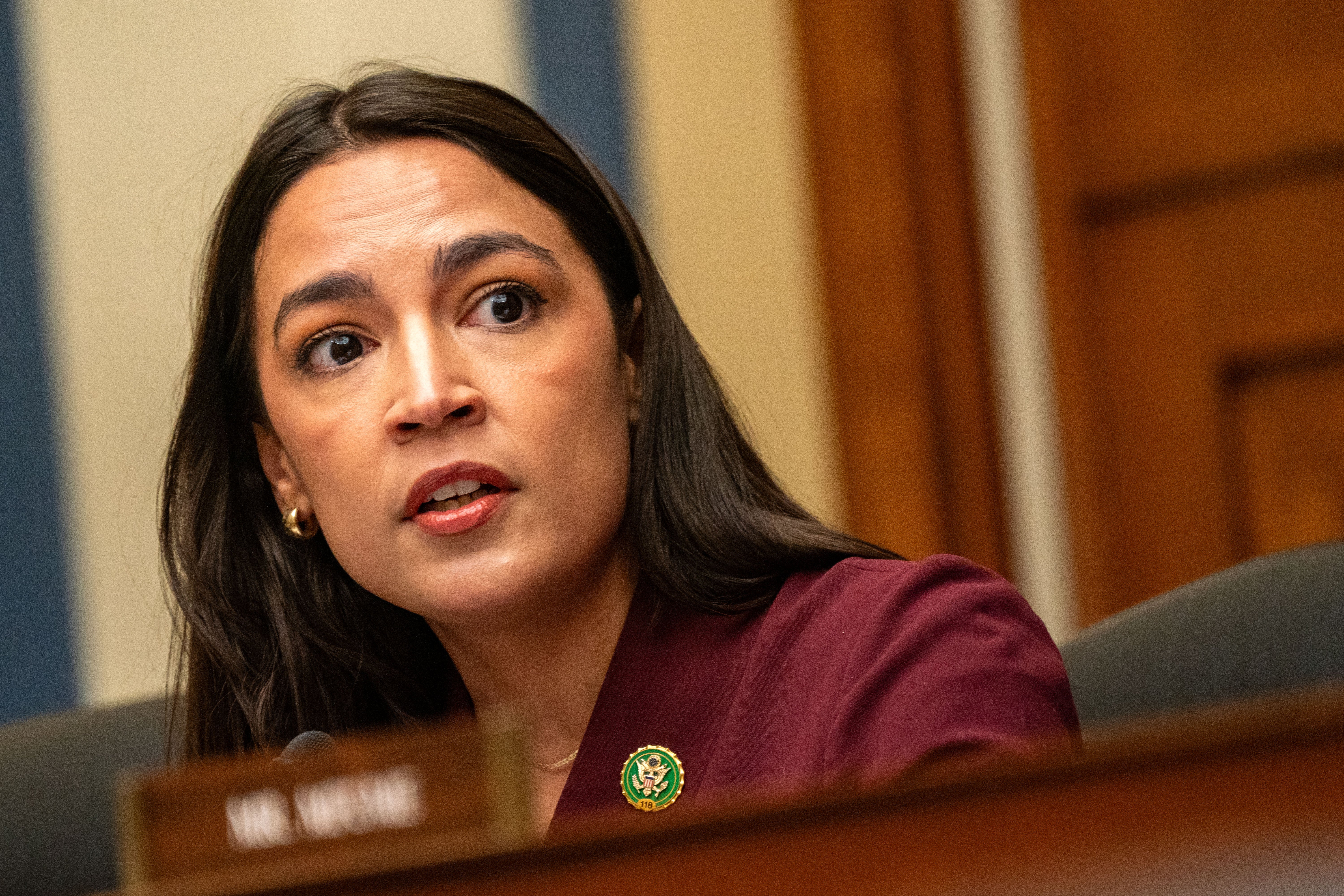 Representative Alexandria Ocasio Cortez expressed concerns about racist and misogynistic attacks against Vice President Kamala Harris of California