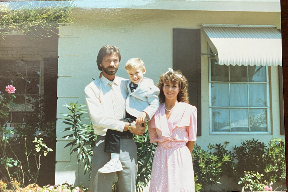 Kathy, her husband Scott and son Michael