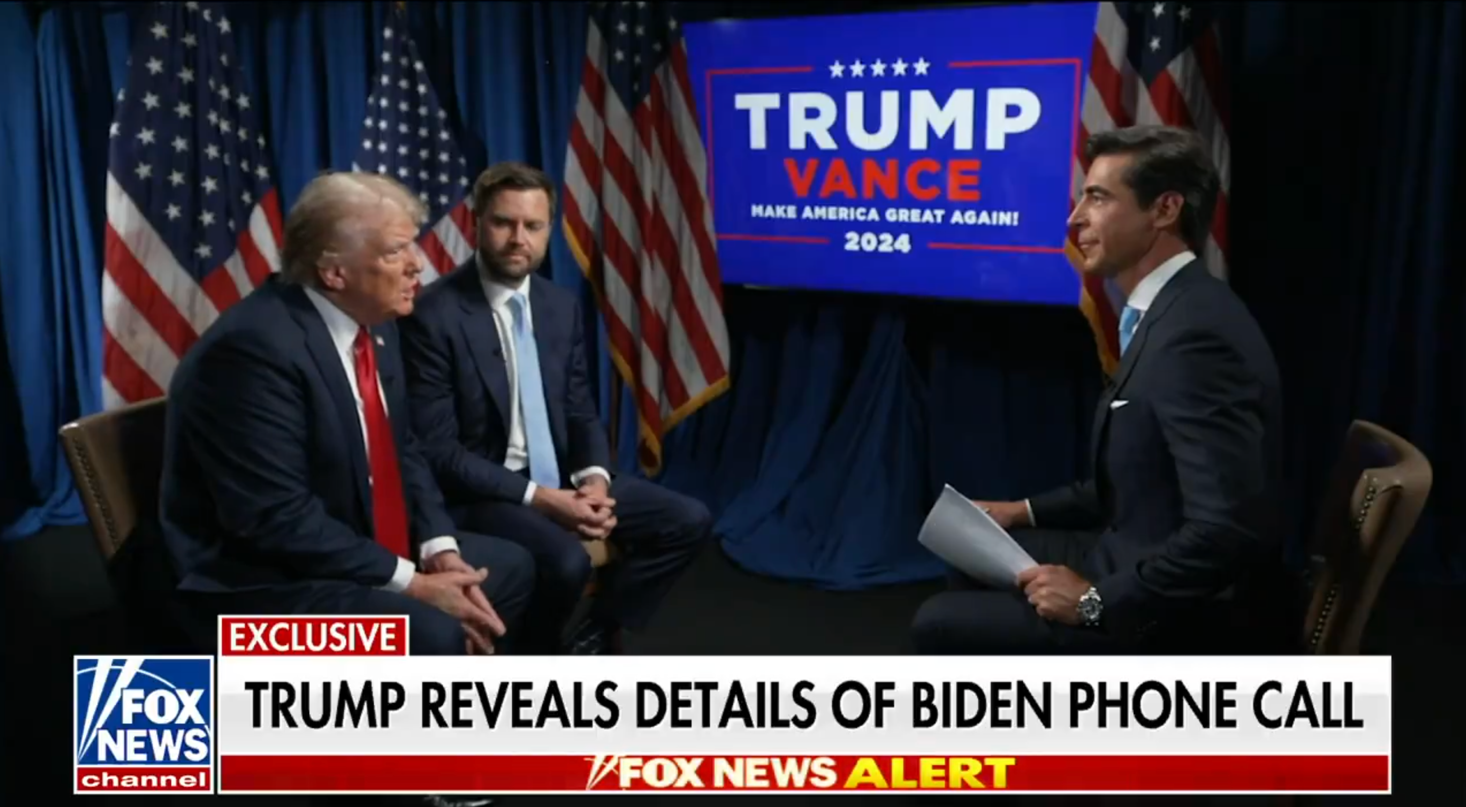 The Republican ticket sat down with Fox’s Jesse Watters to discuss the assassination attempt and selecting a running mate