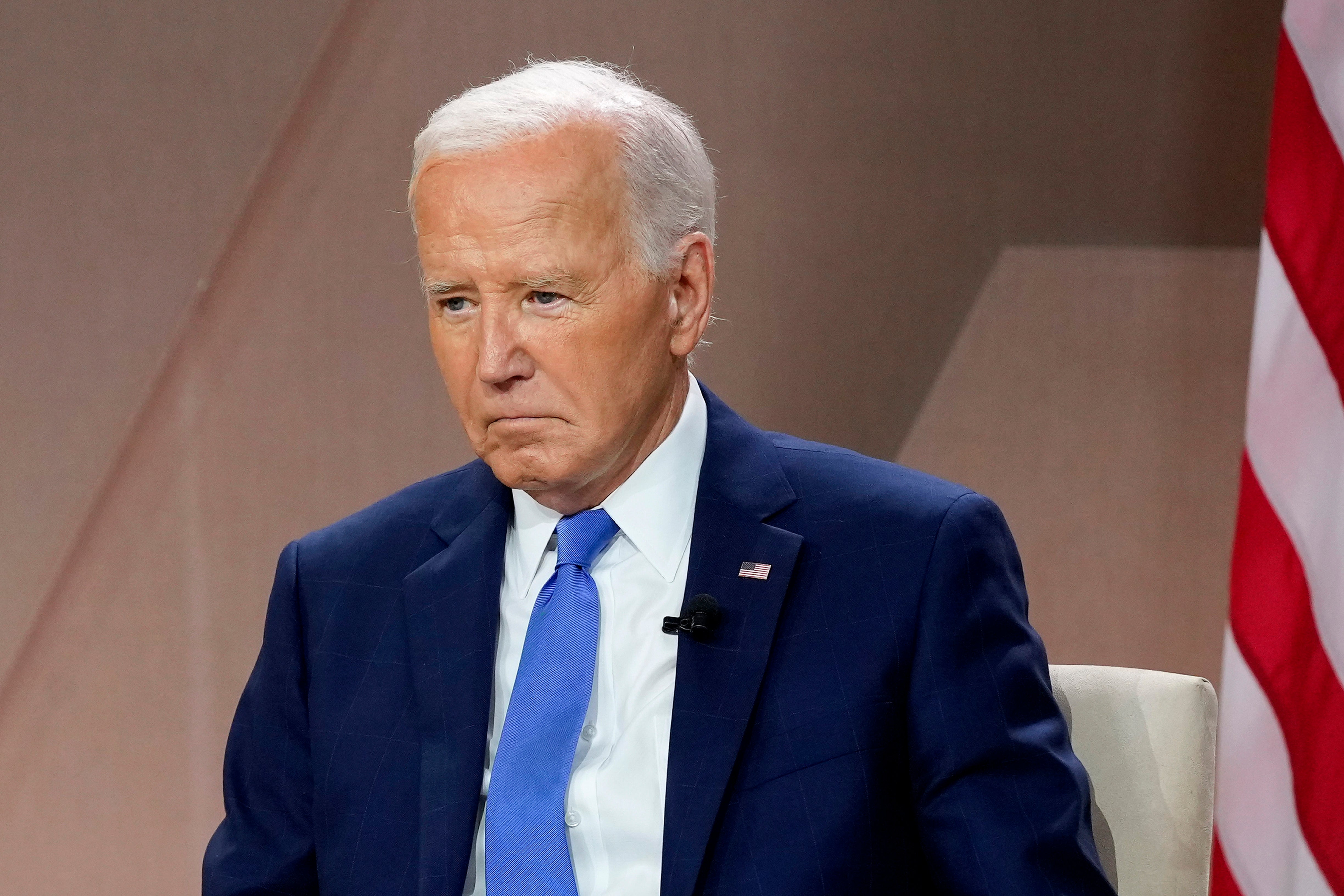 President Joe Biden attends an event on the sidelines of the Nato Summit in Washington on July 11