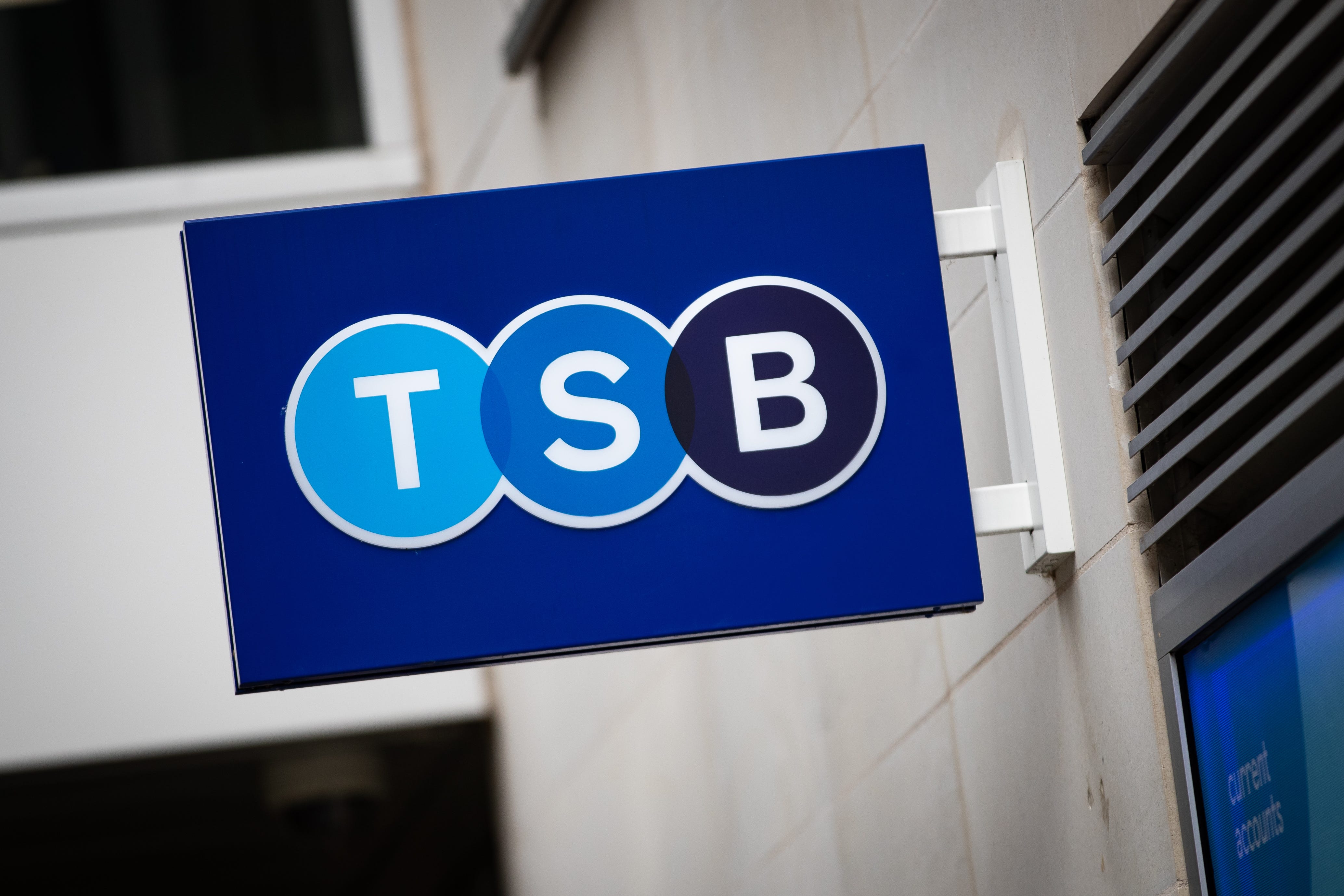 TSB Bank has posted a fall in half-year profits (Aaron Chown/PA)