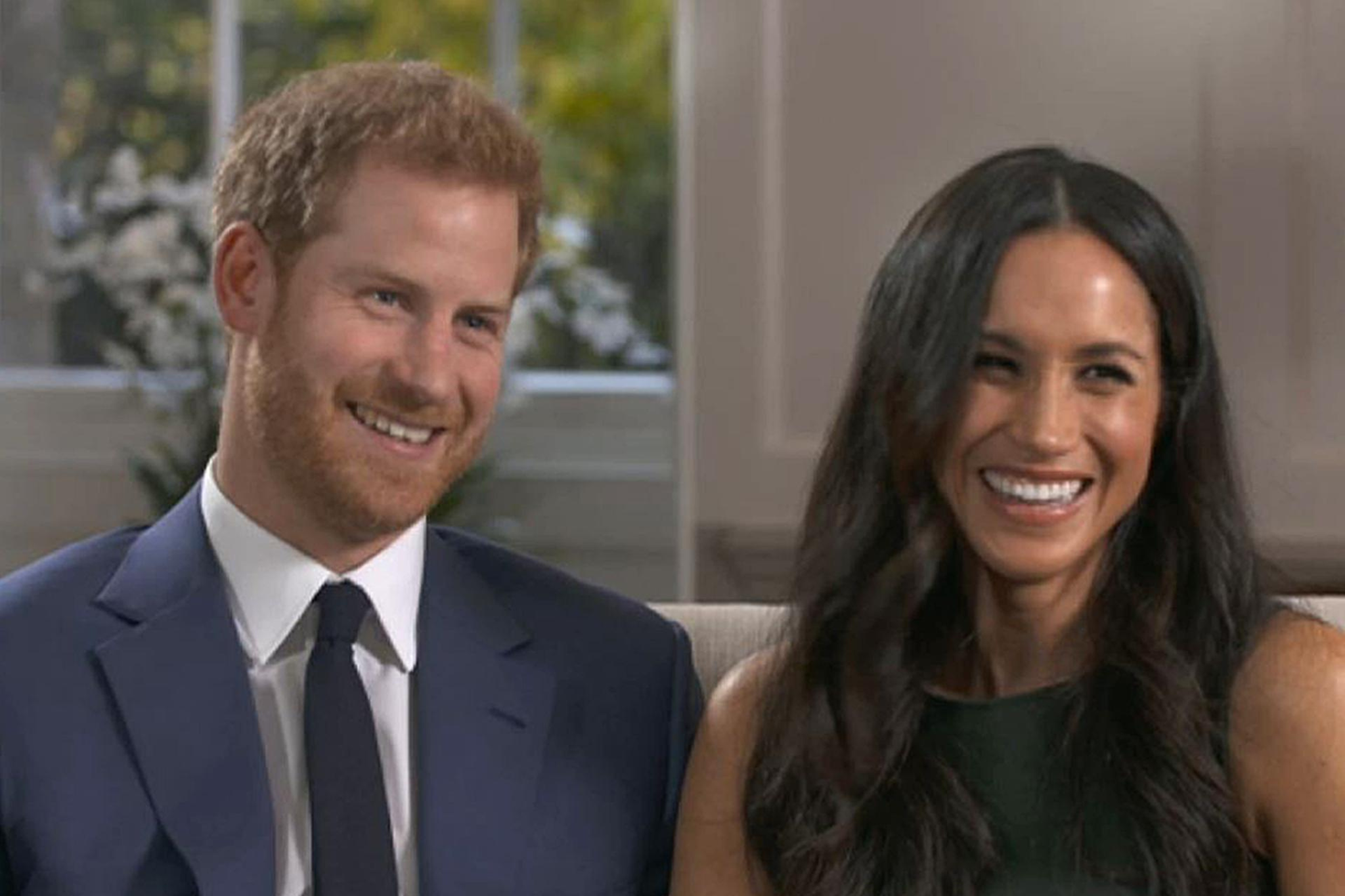 Meghan Markle and Prince Harry during their interview with Mishal Husain