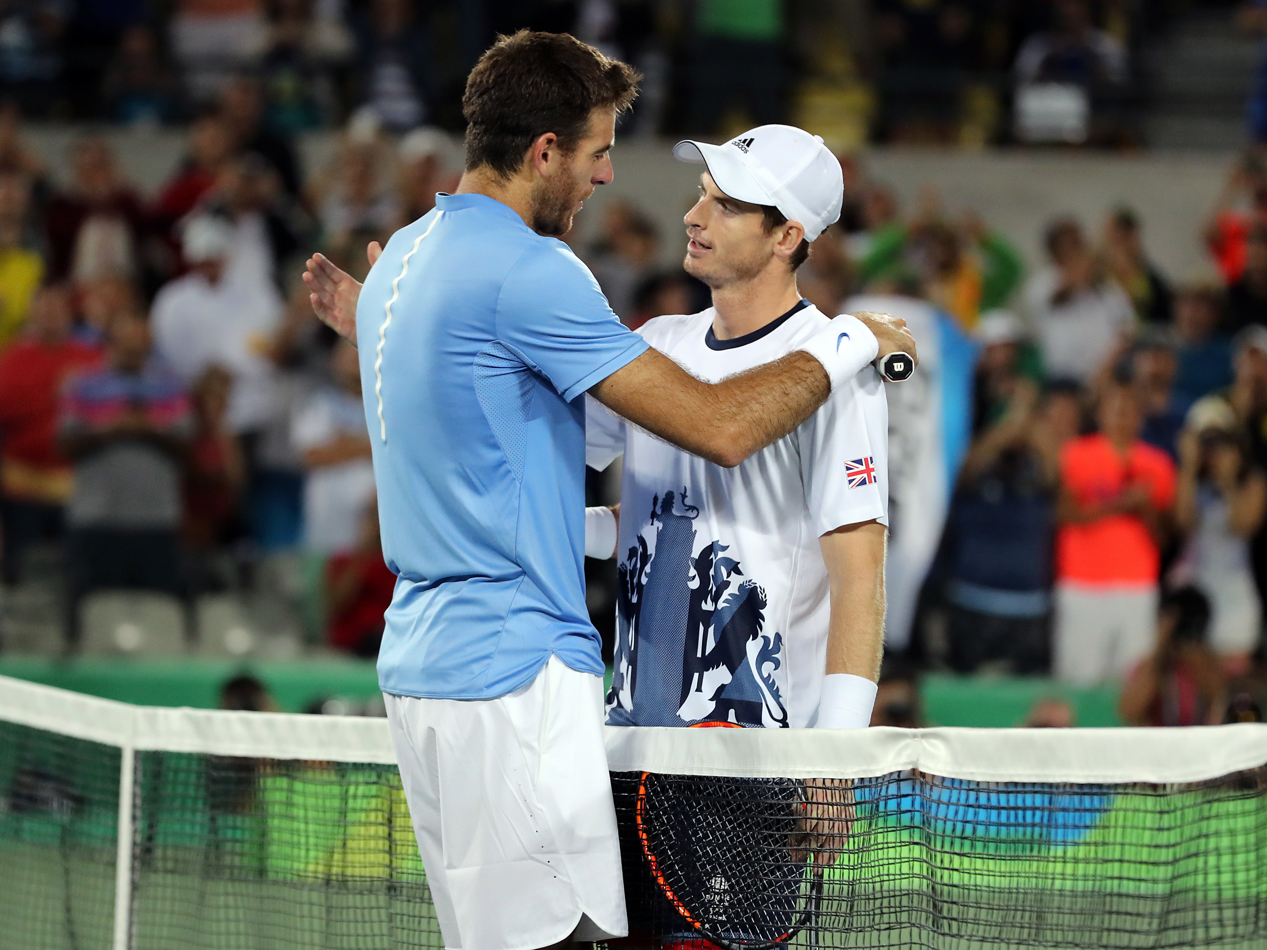 Murray, right, beat Juan Martin del Potro in an epic Olympic final (Owen Humphreys/PA)