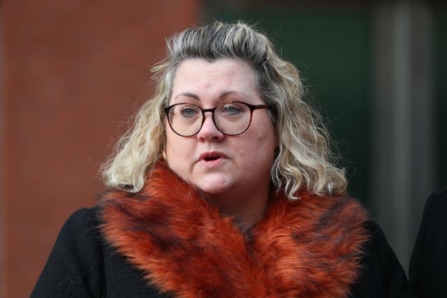 Lisa Squire, the mother of murdered university student Libby Squire, has called for tougher sentences for gateway offences to more violent crimes against women and girls (Peter Byrne/PA)