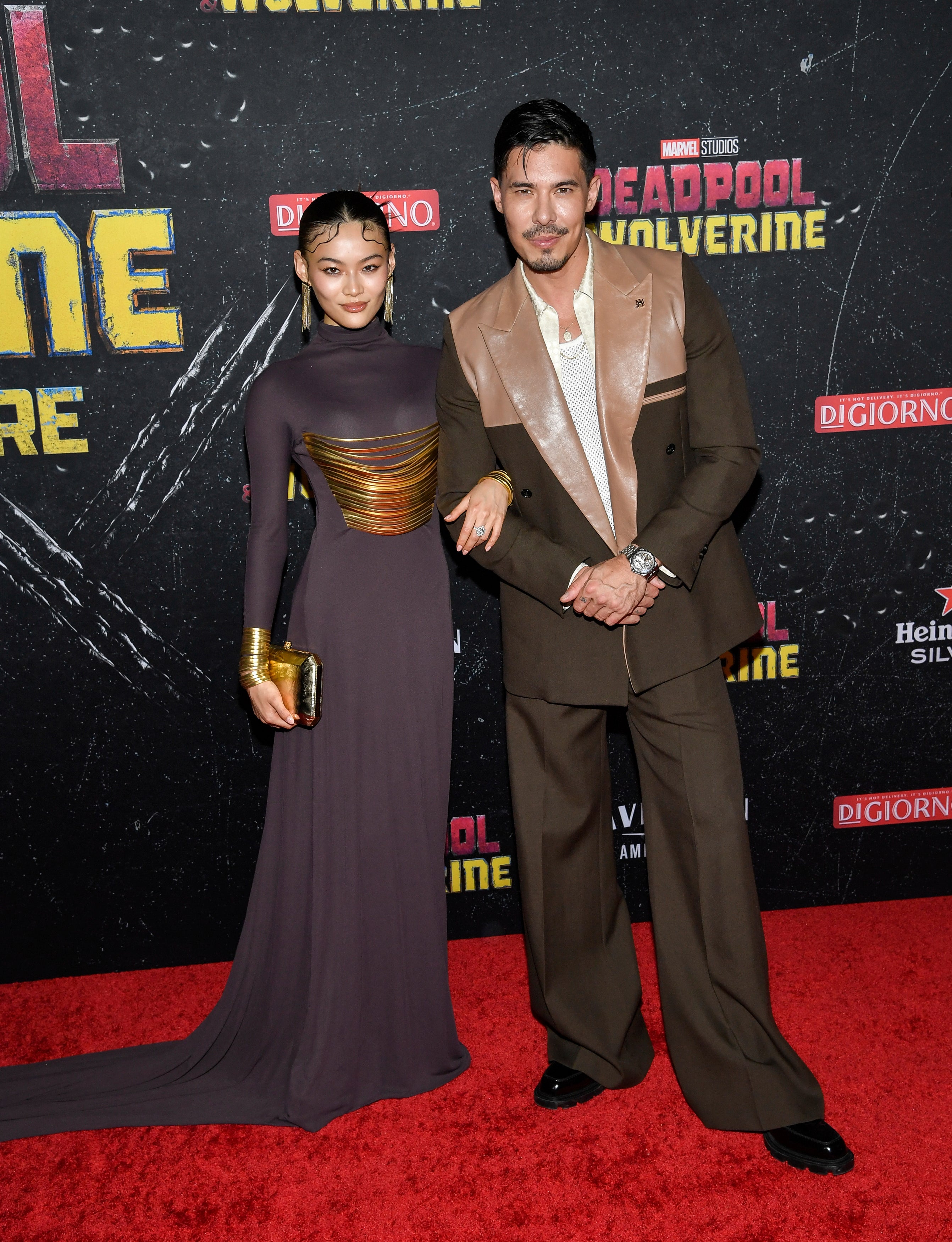 The couple evoked Dune style with futuristic styles and a muted colour palette (AP/PA)