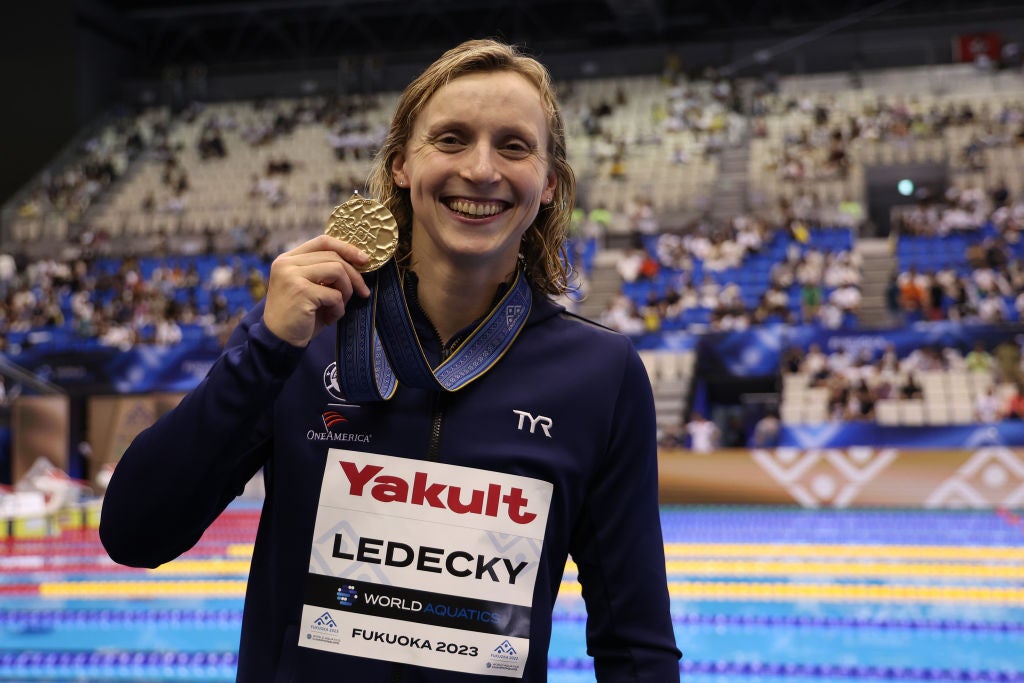 Ledecky shot to fame at London 2012 after unexpectedly winning the gold medal in the women’s 800m freestyle