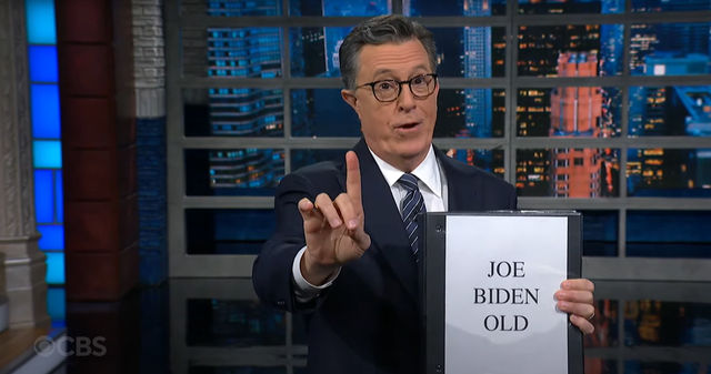 <p>Stephen Colbert says he’ll retire all his ‘Joe Biden is old’ jokes now</p>