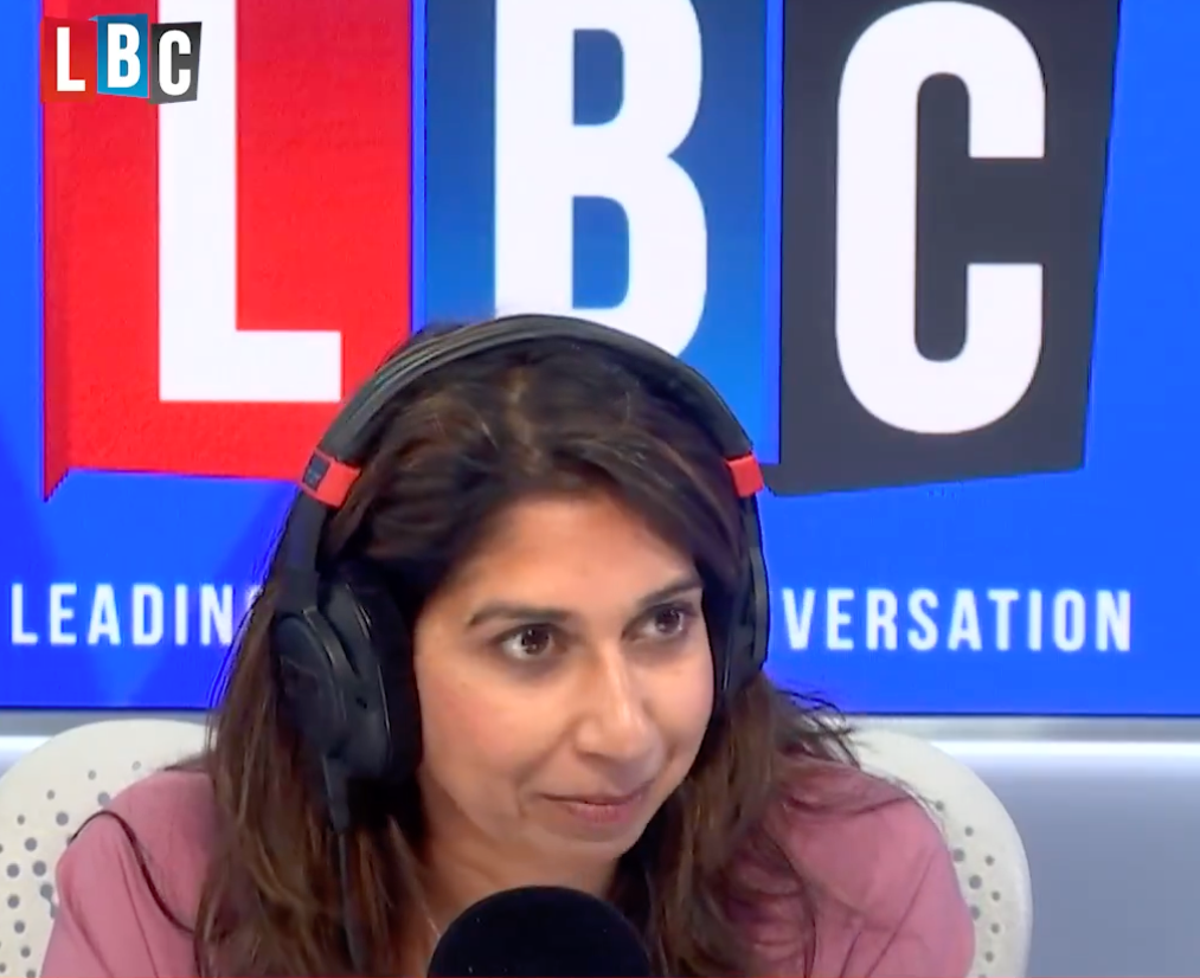 Listen: Suella Braverman told to hang her head in shame by angry LBC listener
