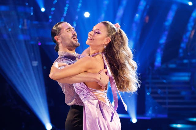 <p>Zara McDermott and Graziano Di Prima on ‘Strictly Come Dancing’. Di Prima has left the show after allegations about his treatment of the ‘Love Island’ star  </p>