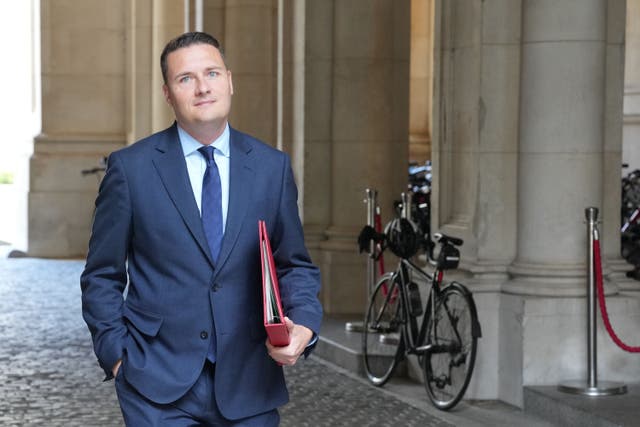 Health Secretary Wes Streeting has told MPs he will review the New Hospital Programme (Jeff Moore/PA)