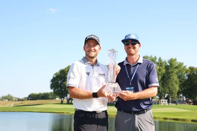 <p>Lee Hodges won the 2023 edition of the 3M Open, and will be fighting to retain the trophy </p>