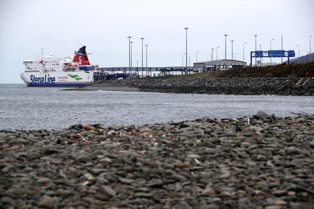 A general view of the Cairnryan Ferry terminal in Dumfries and Galloway (Jane Barlow/PA)