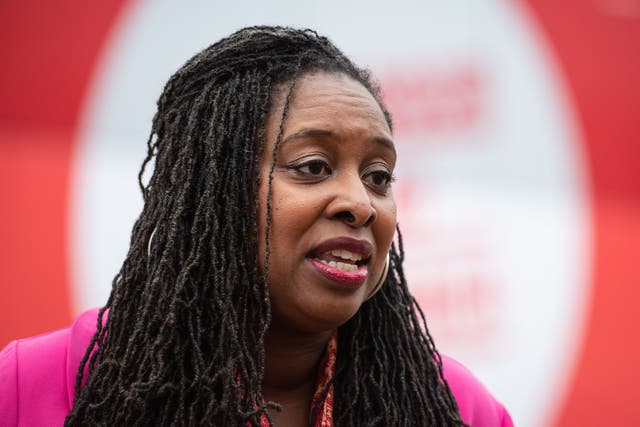 Labour MP Dawn Butler intervened during the King’s Speech debate with Yvette Cooper (Dominic Lipinski/PA)