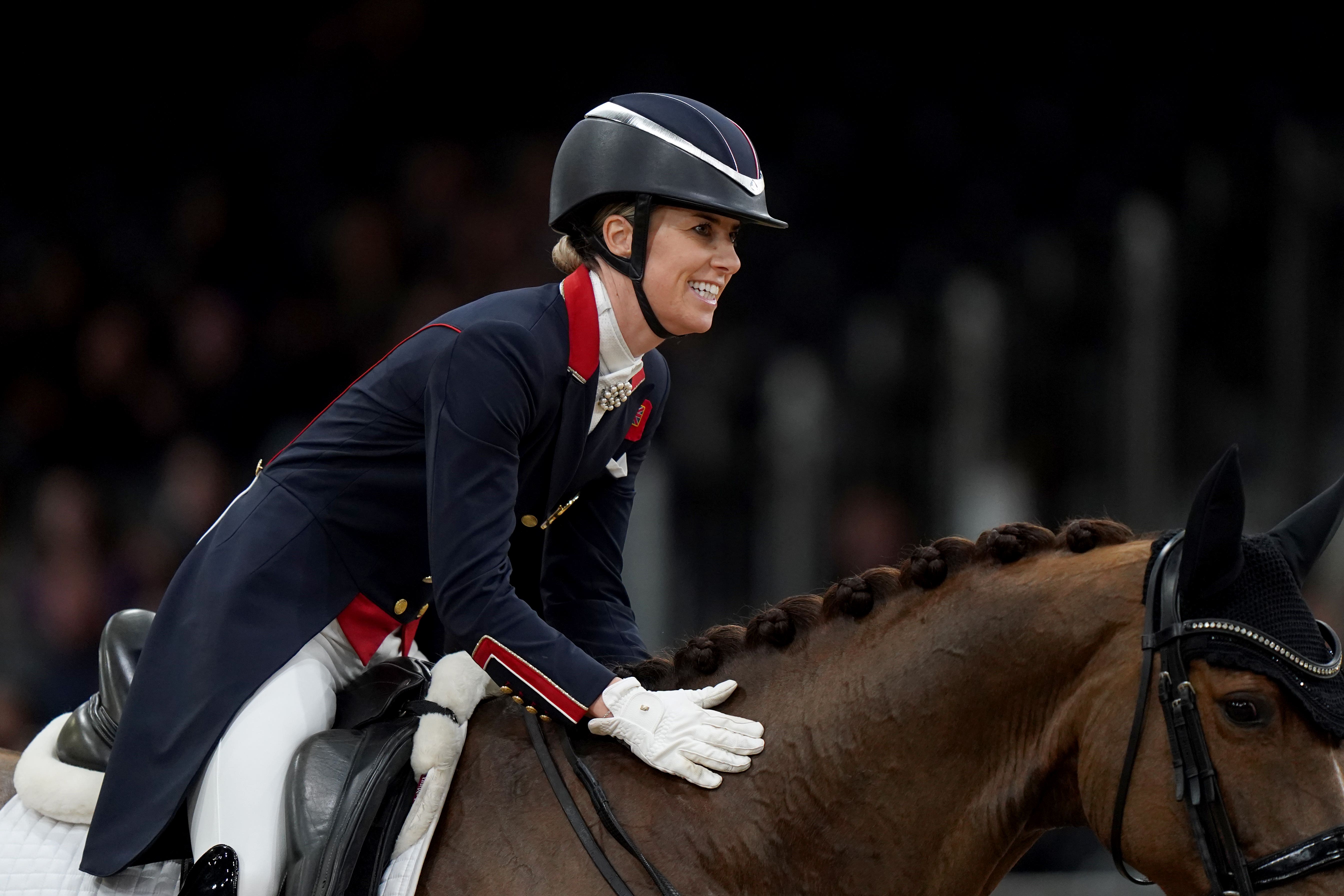 Charlotte Dujardin has withdrawn from the Paris Olympics over an error of judgement in a coaching session (Bradley Collyer).