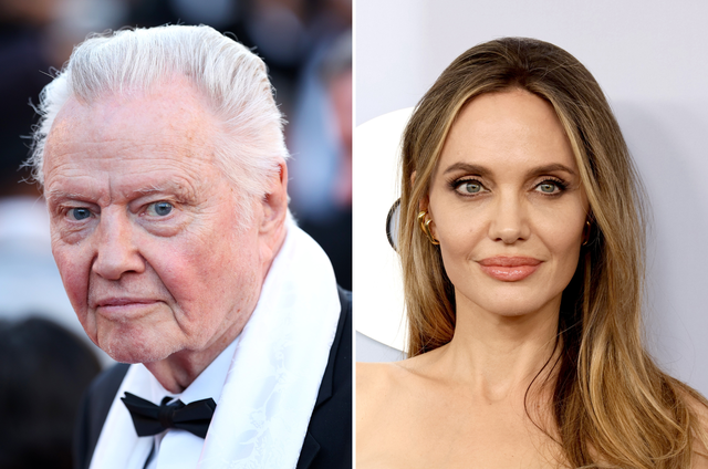 <p>Jon Voight and Angelina Jolie</p>