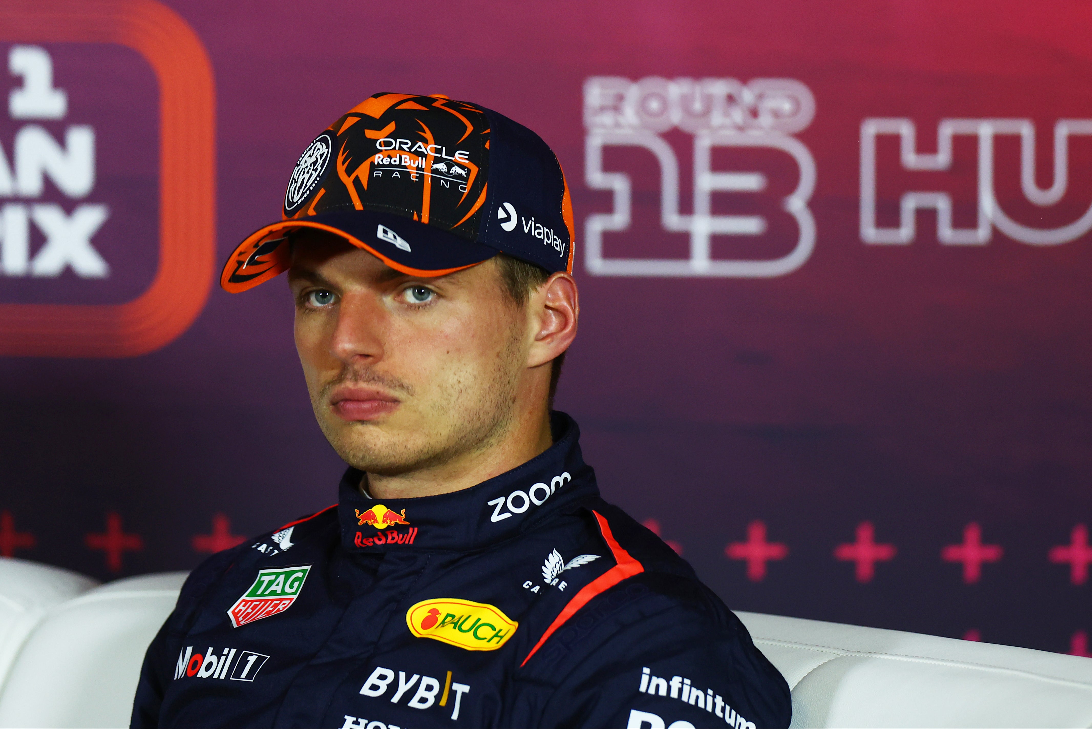 Max Verstappen collided with Lewis Hamilton at the Hungarian Grand Prix and appeared to be rebuked by his race engineer