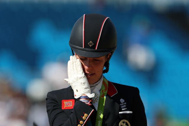 <p>Charlotte Dujardin has withdrawn from the Olympics after a video emerged of her whipping a horse </p>