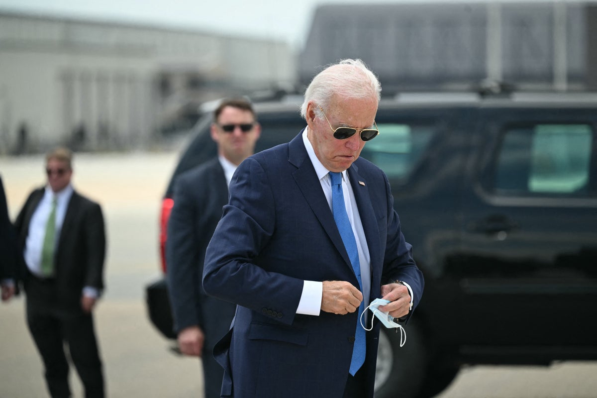 Joe Biden seen for first time since endorsing Kamala Harris for president