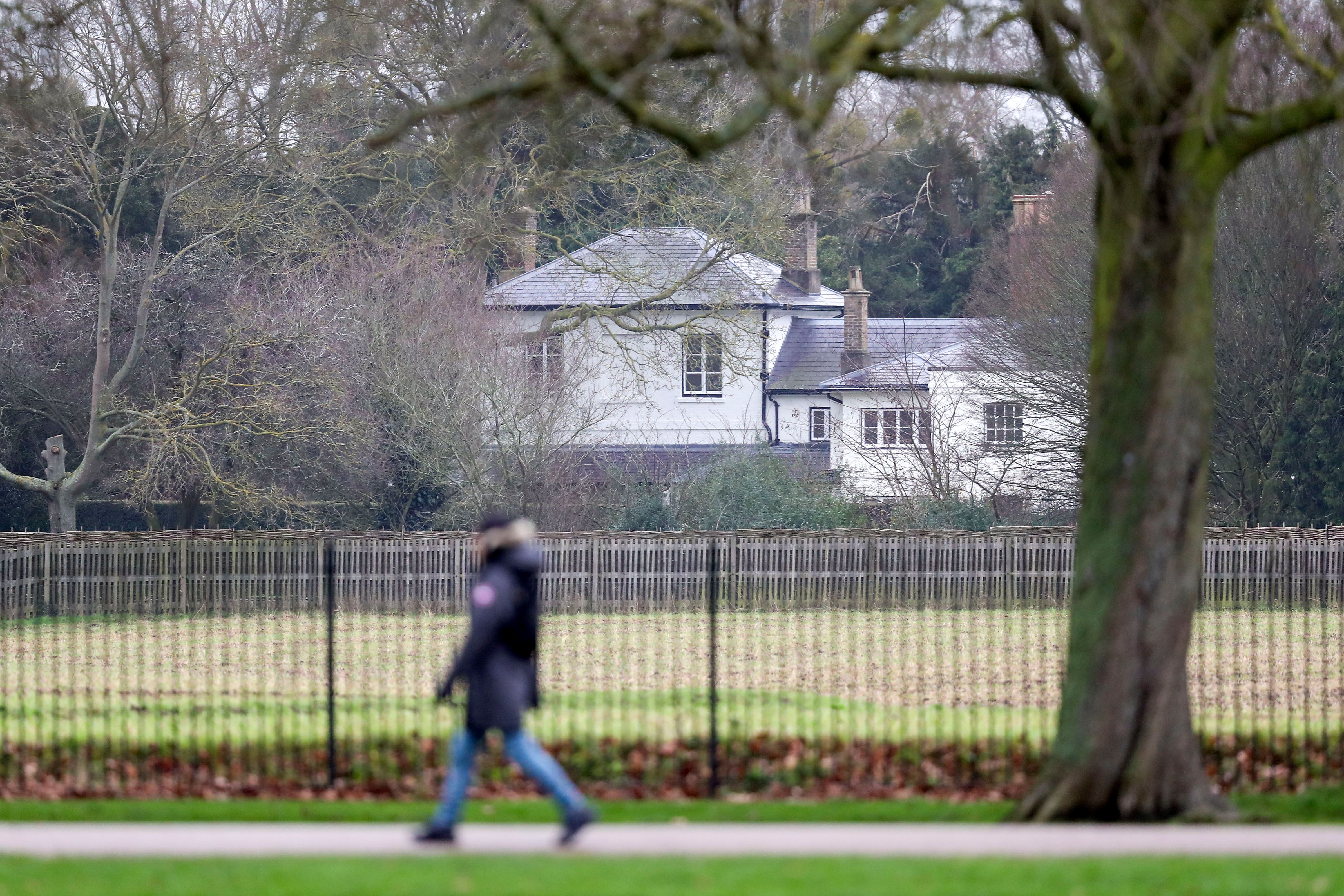 Frogmore Cottage pictured with the Crown Estate property (Steve Parsons/PA)