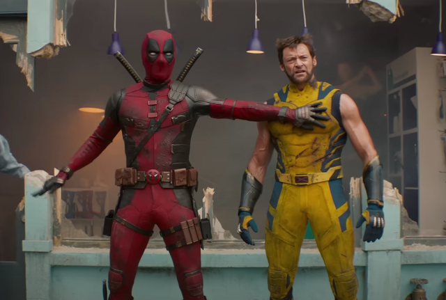 <p>Ryan Reynolds and Hugh Jackman in Deadpool & Wolverine</p>
