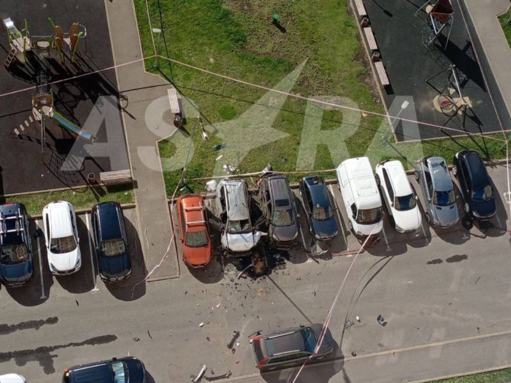 Aerial footage posted by state media outlet Astra shows an aerial view of the vehicle. The scene has now been cordoned off