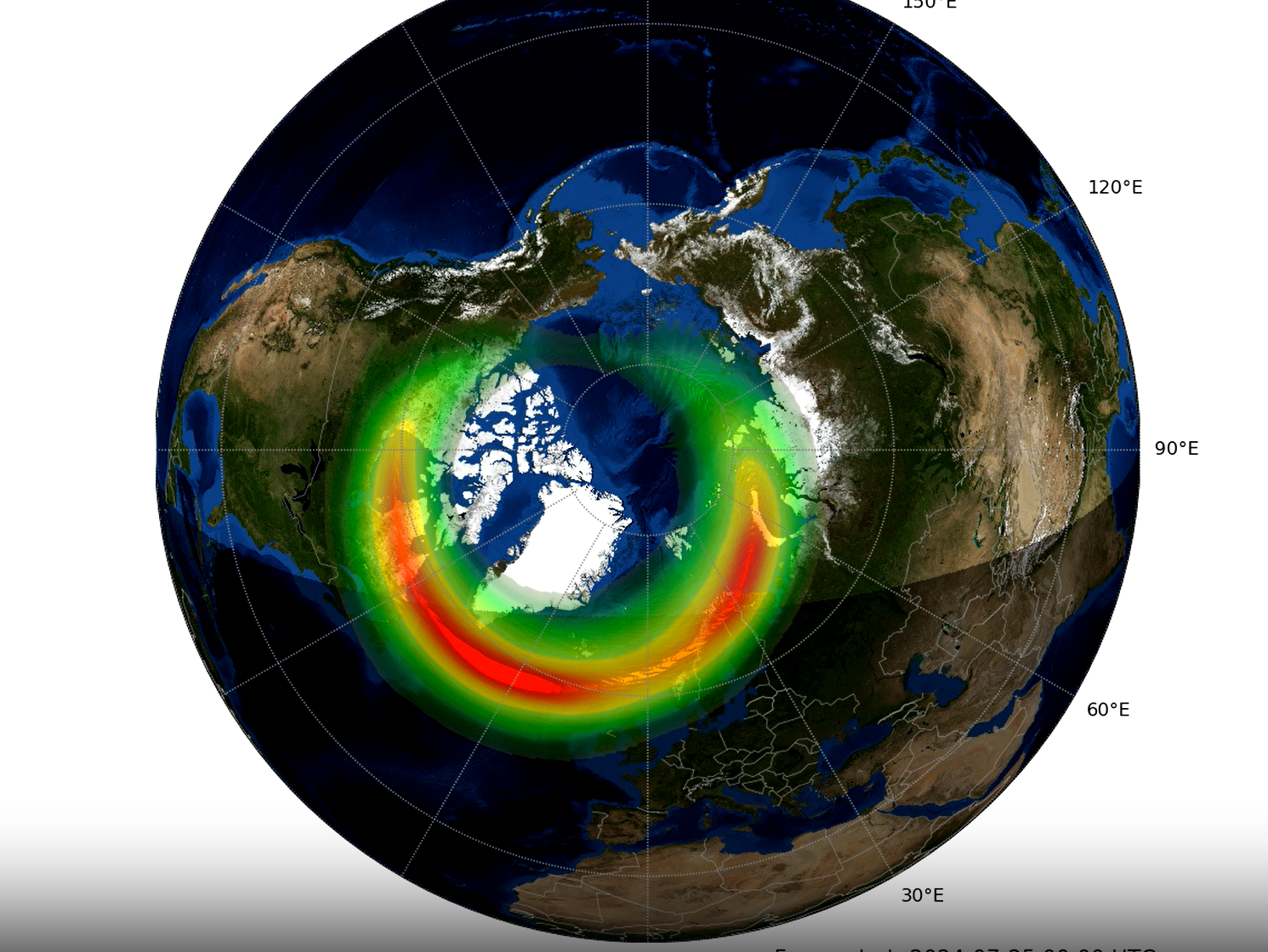 The Met Office’s aurora forecast for the night of Wednesday, 24 July, 2024