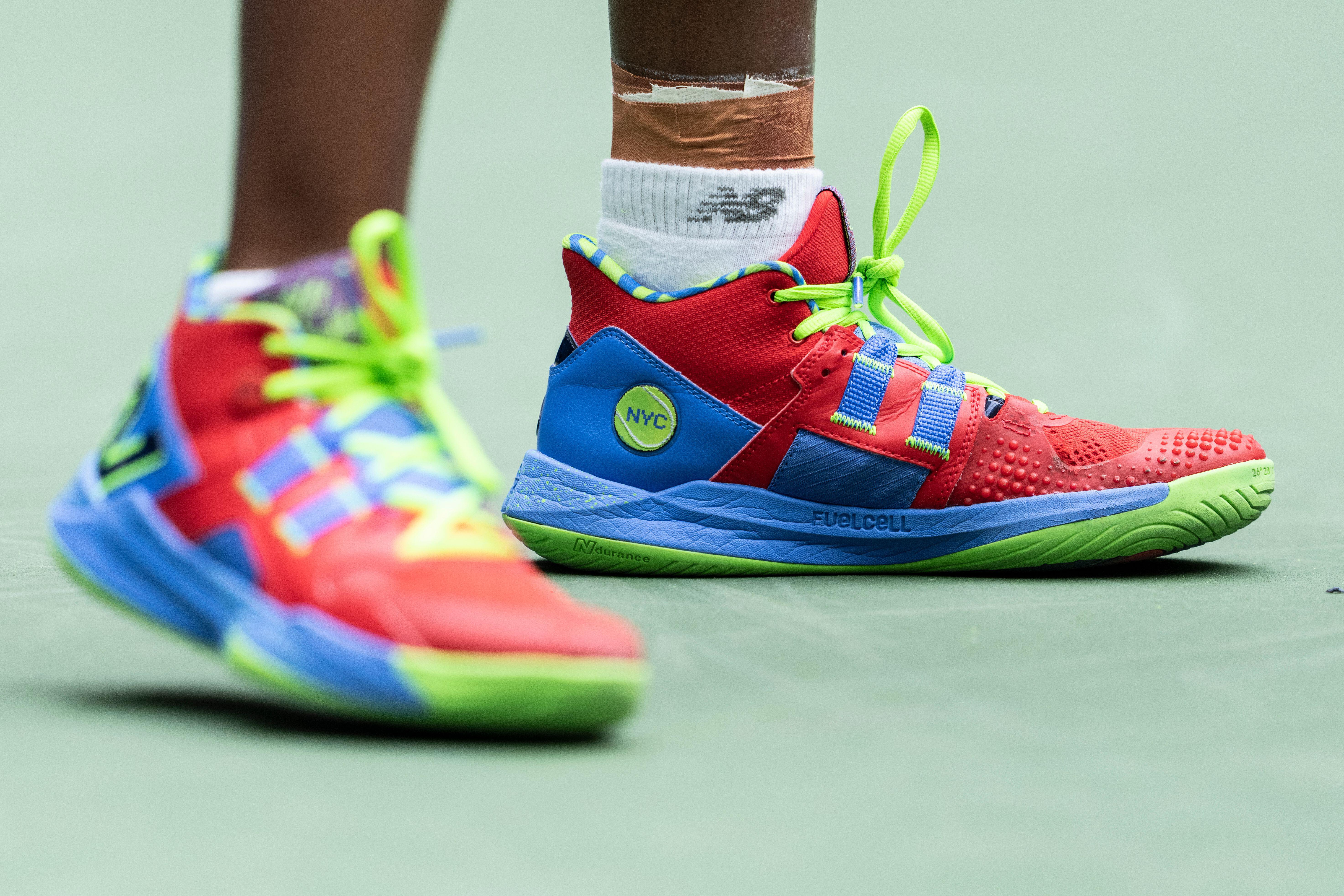 Coco Gauff often sports high top court shoes (Alamy/PA)