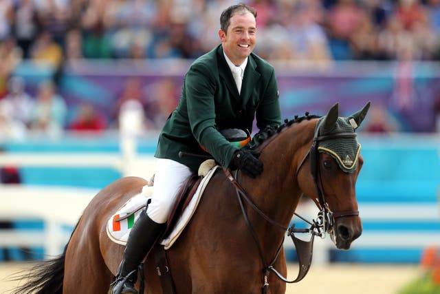 Ireland’s Cian O’Connor, pictured, was stripped of his gold in the individual showjumping at Athens 2004 after his horse Waterford Crystal tested positive (Steve Paston, PA)