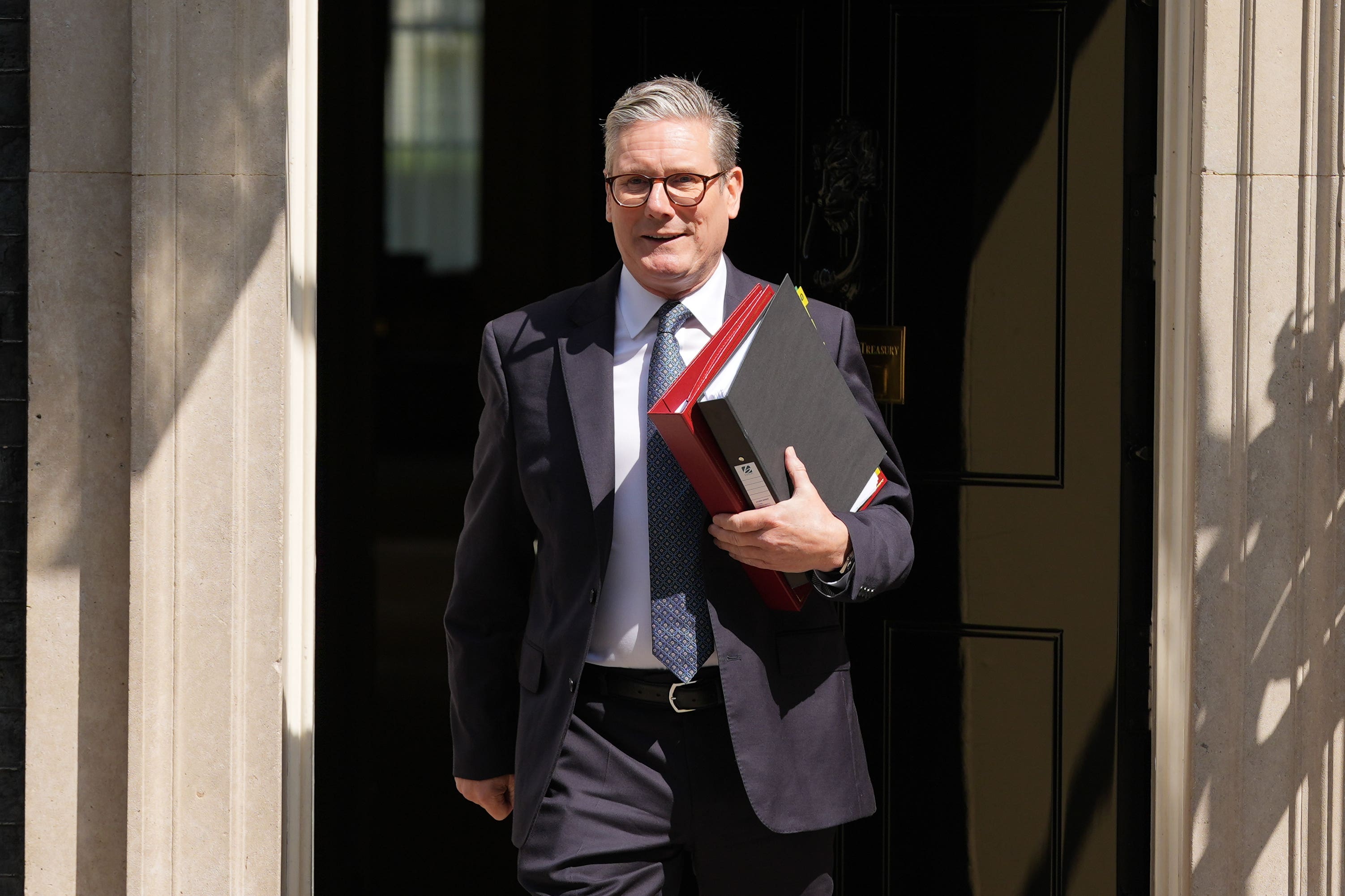 Prime Minister Sir Keir Starmer took part in his first PMQs (Lucy North/PA)