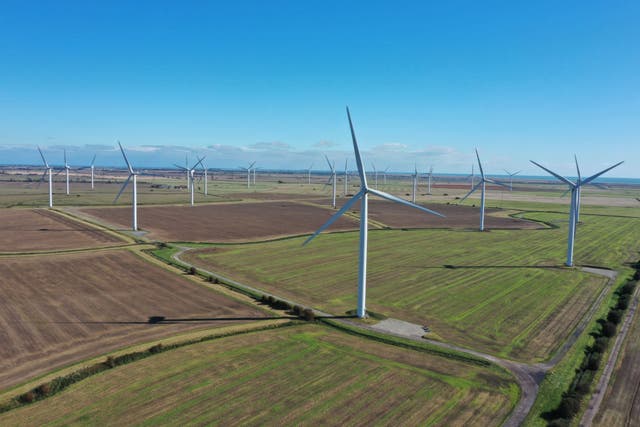 ScottishPower also builds and operates wind farms in the UK (Tom Leese/PA)