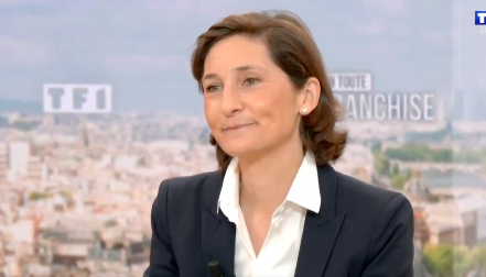 Amélie Oudéa-Castéra told TV host Dion’s stay in the French capital ‘was not by chance’