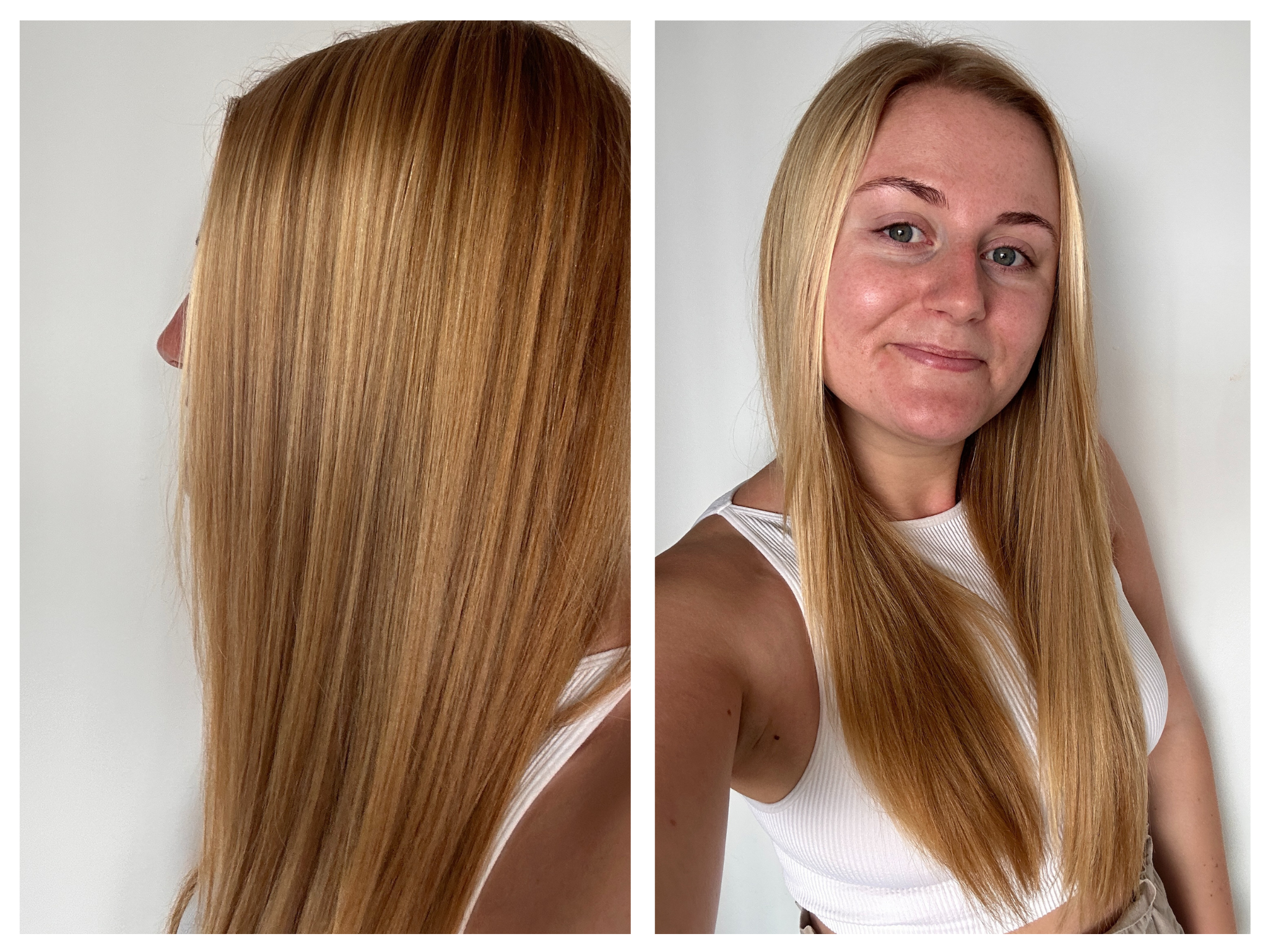 The Babyliss air wand’s straightener attachment helped to maximise my hair’s gloss with minimal flyaways