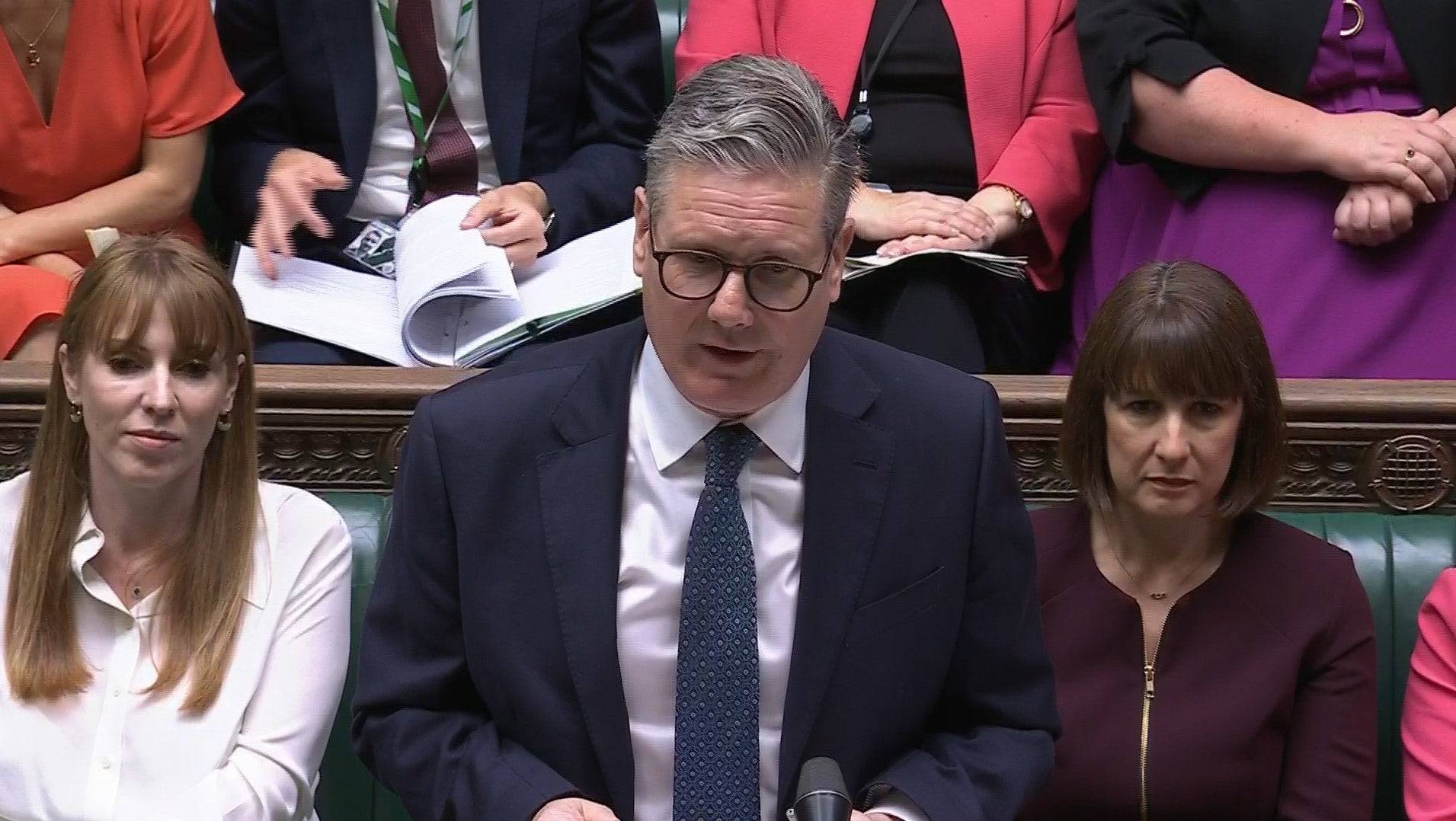 Sir Keir Starmer was asked about support for Ukraine during his first Prime Minister’s Questions (House of Commons/UK Parliament/PA)