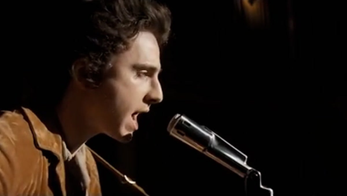 Timothee Chalamet sings classic Bob Dylan hit in new A Complete Unknown trailer