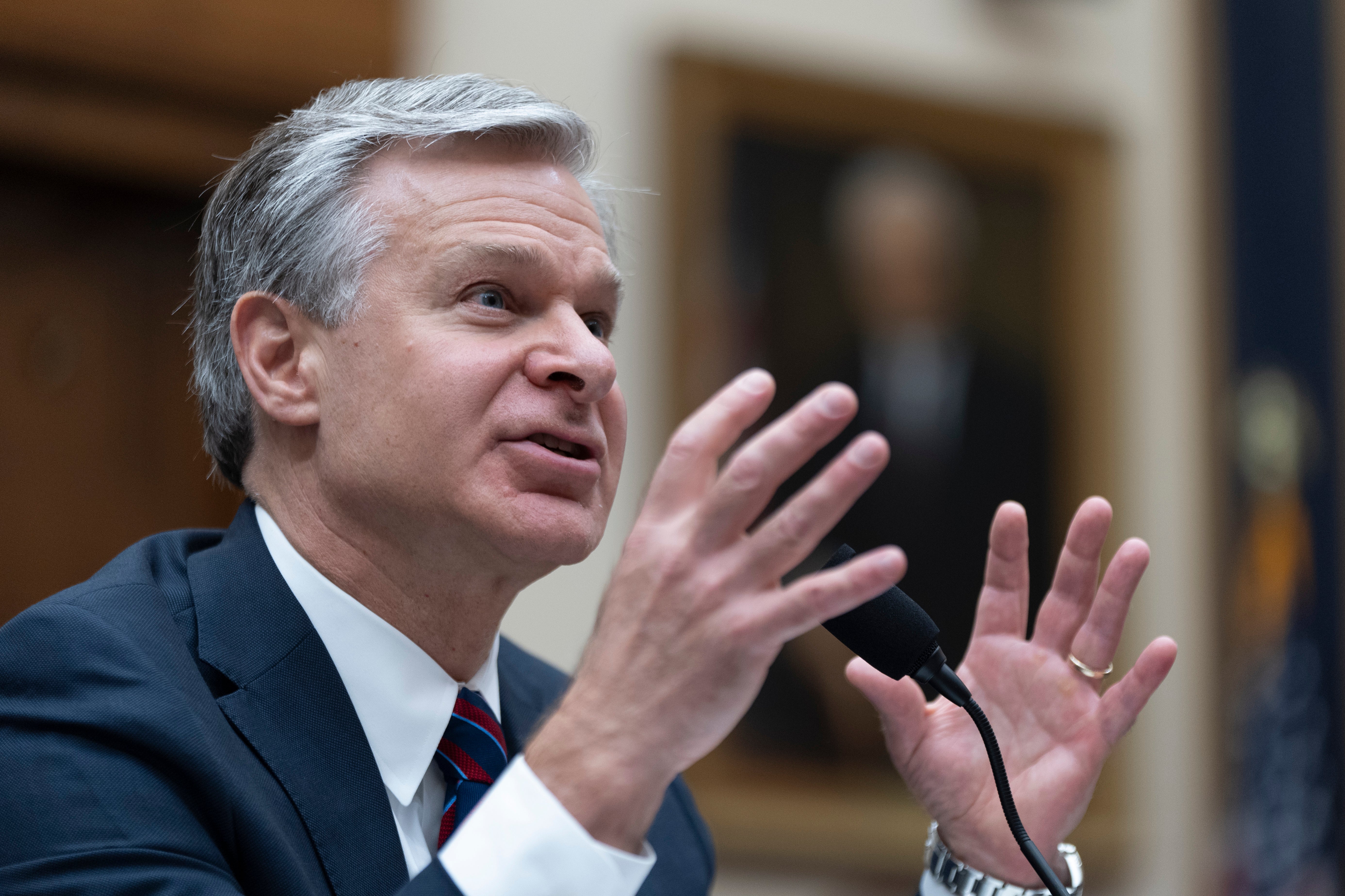 Christopher Wray testified in front of a House Judiciary Committee on Wednesday