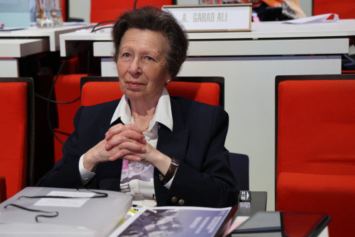 Princess Anne visits Paris on 12-day Olympic trip