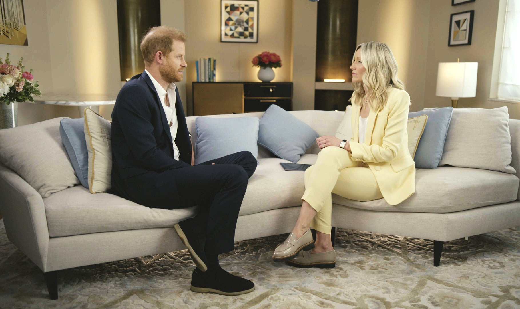 Prince Harry says the UK is too dangerous for Meghan Markle to visit.