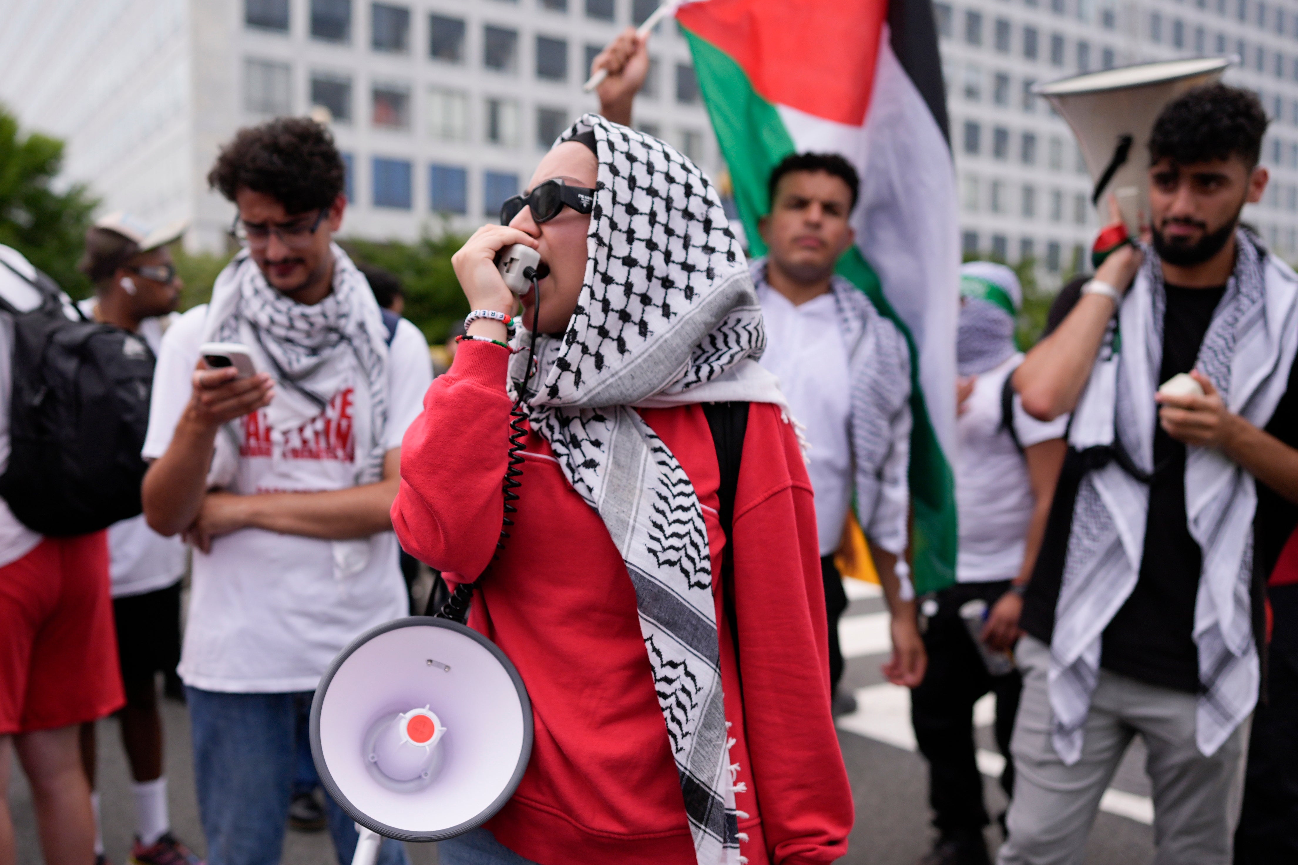 Protesters block traffic ahead of Benjamin Netanyahu’s visit