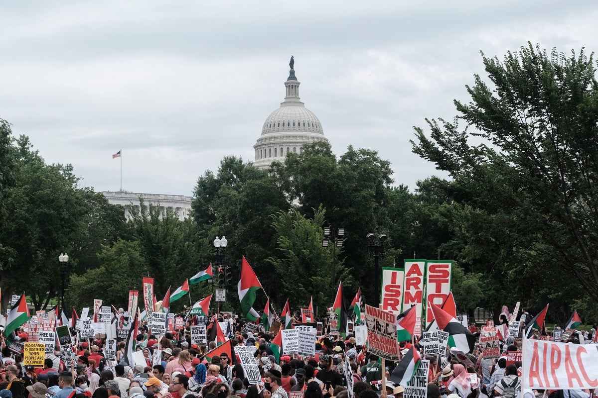 Gaza rallygoers expect more of the same from Kamala, but take victory lap over Biden’s dowfall
