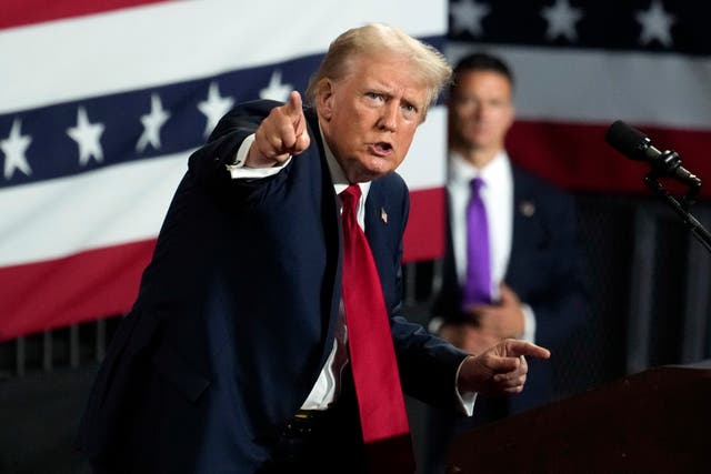 <p>Donald Trump ditched his previous calls for unity and declared he was ‘not going to be nice’ at his first campaign rally since Joe Biden’s announcement that he was dropping out of the presidential race </p>