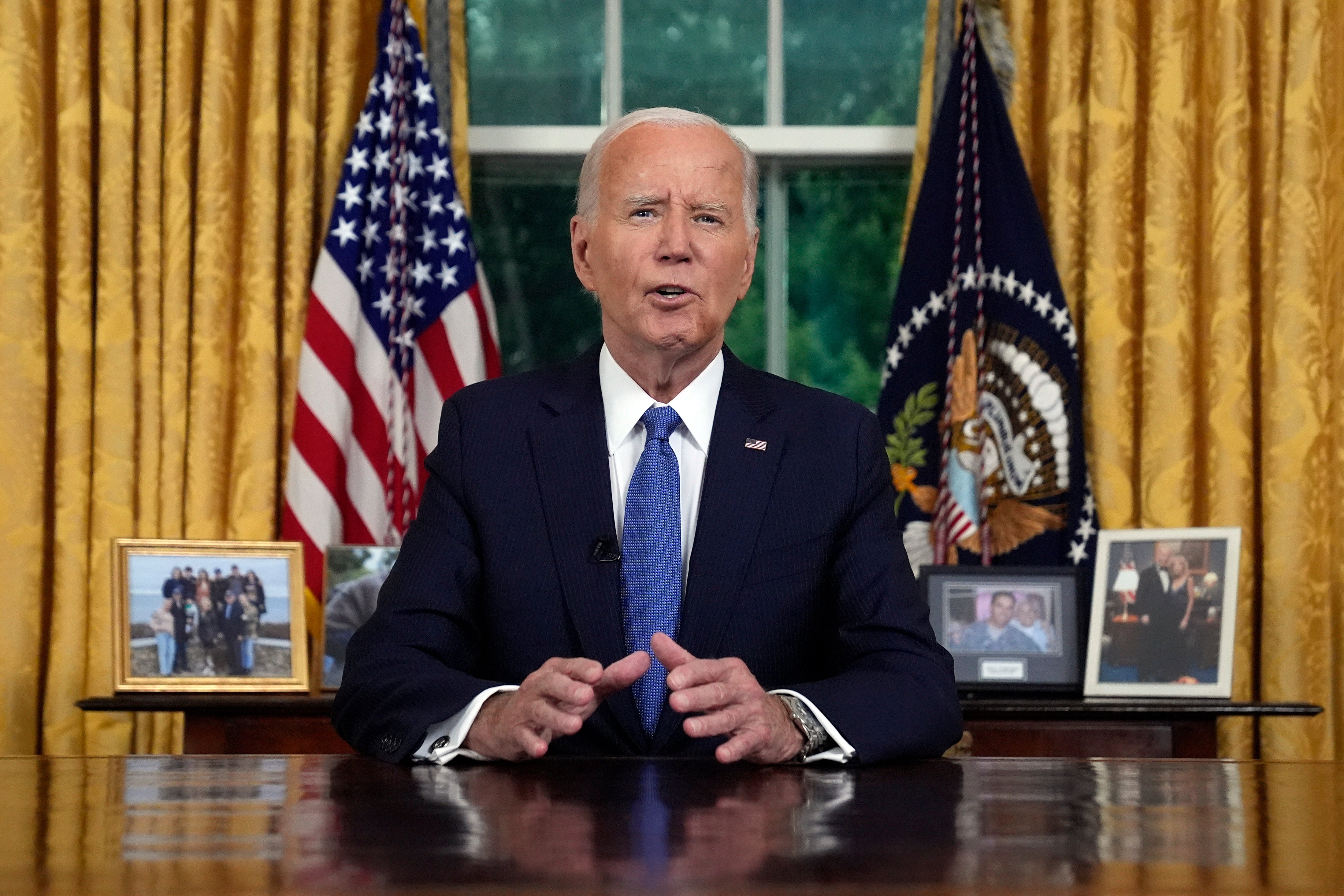 President Joe Biden told Americans he dropped out of the 2024 presidential election to unite the country and his party